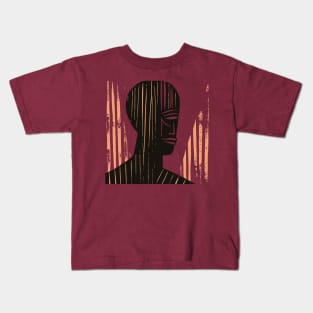 Abstract Lino Cut. Kids T-Shirt